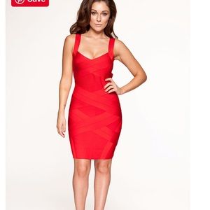 House of cb red dress